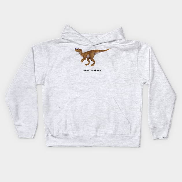 Ceratosaurus Kids Hoodie by lucamendieta